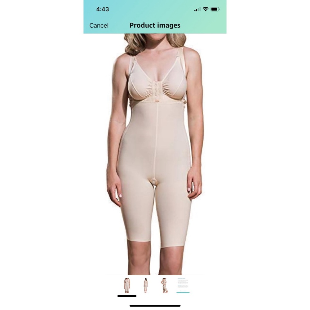 Marena recovery nude compression shapewear garment, sz L